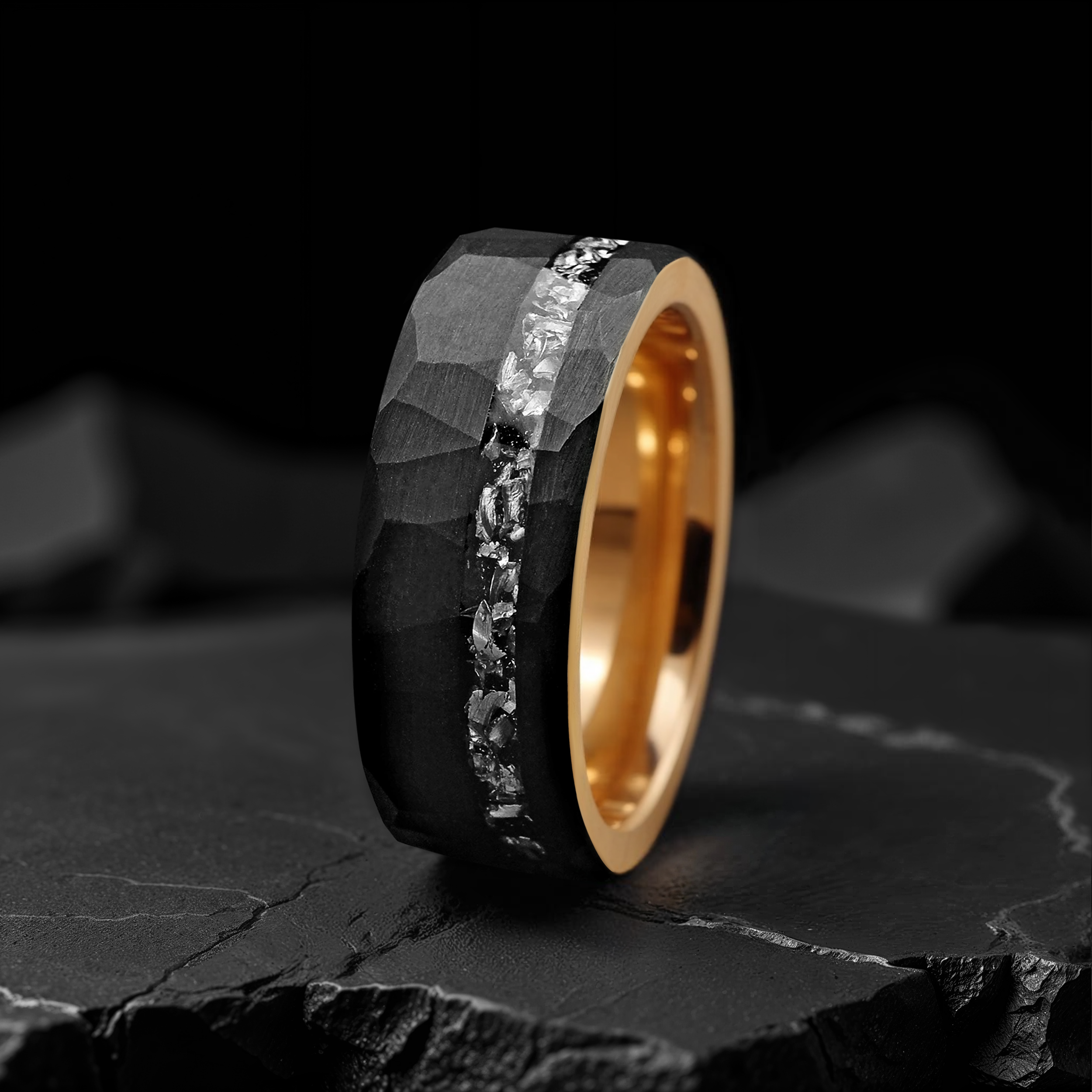 Meteorite Black Artistan Tungsten