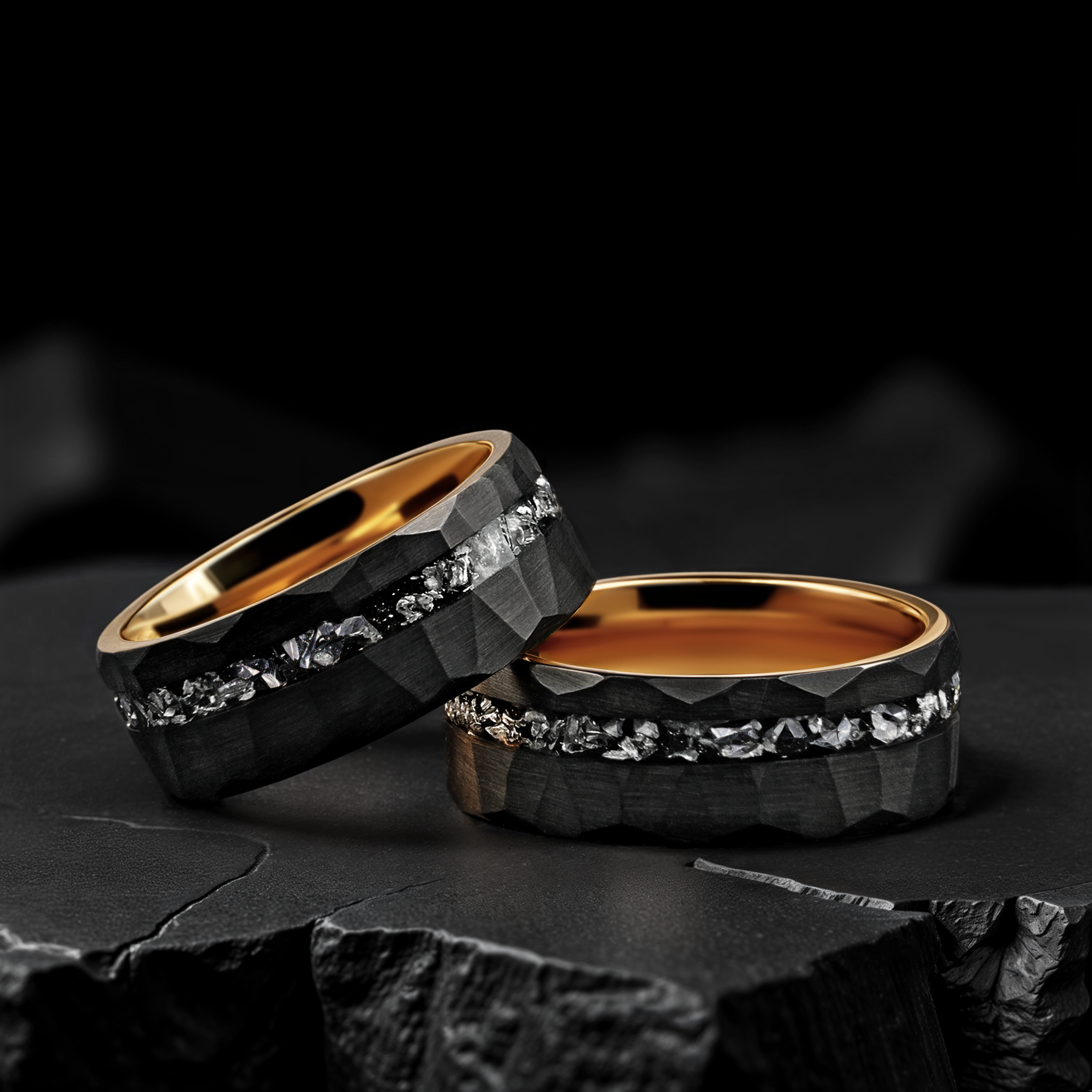 Meteorite Black Artistan Tungsten