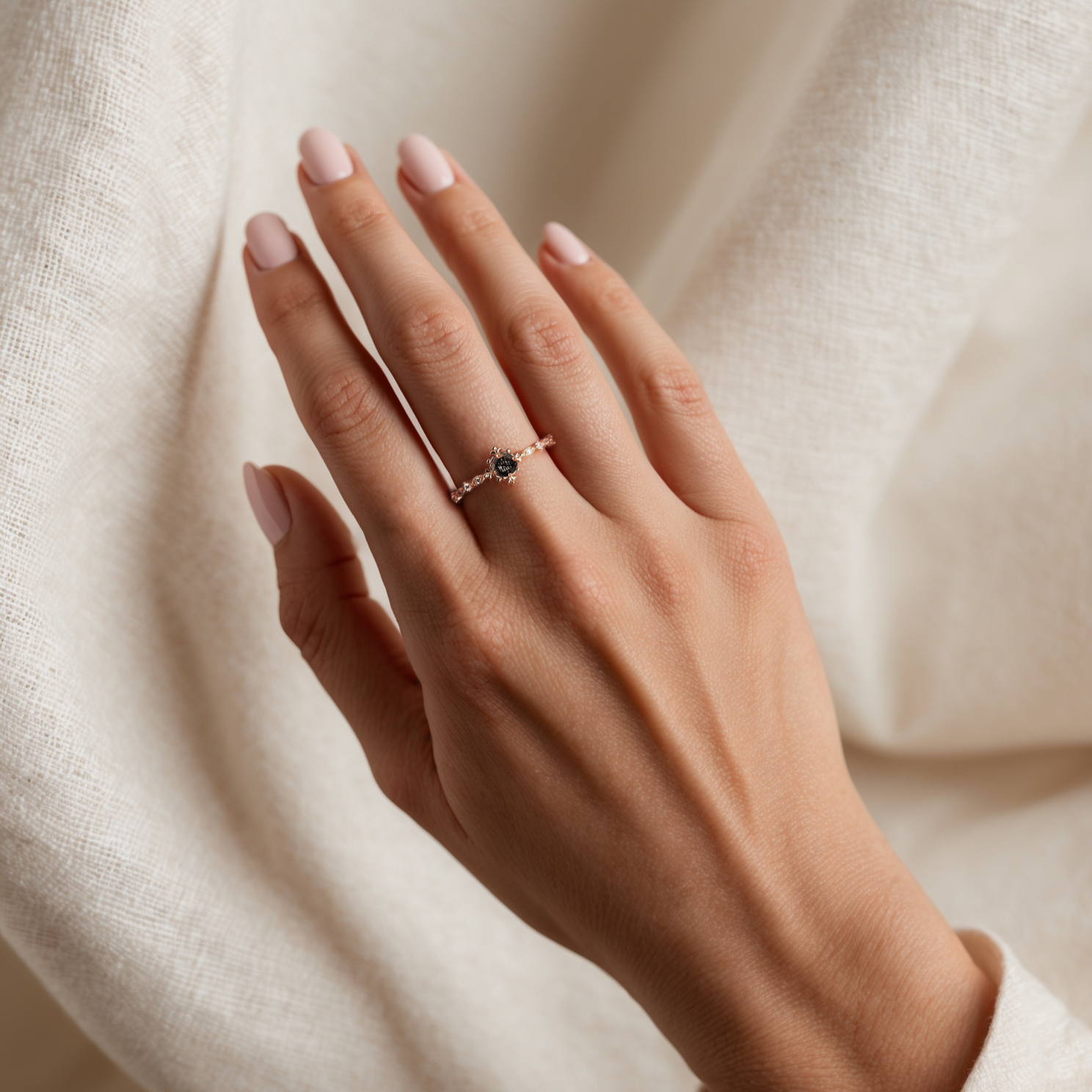 Dainty Black Rutilated Affair
