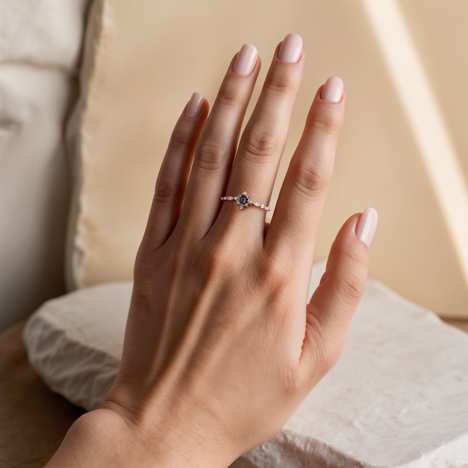 Dainty Black Rutilated Affair