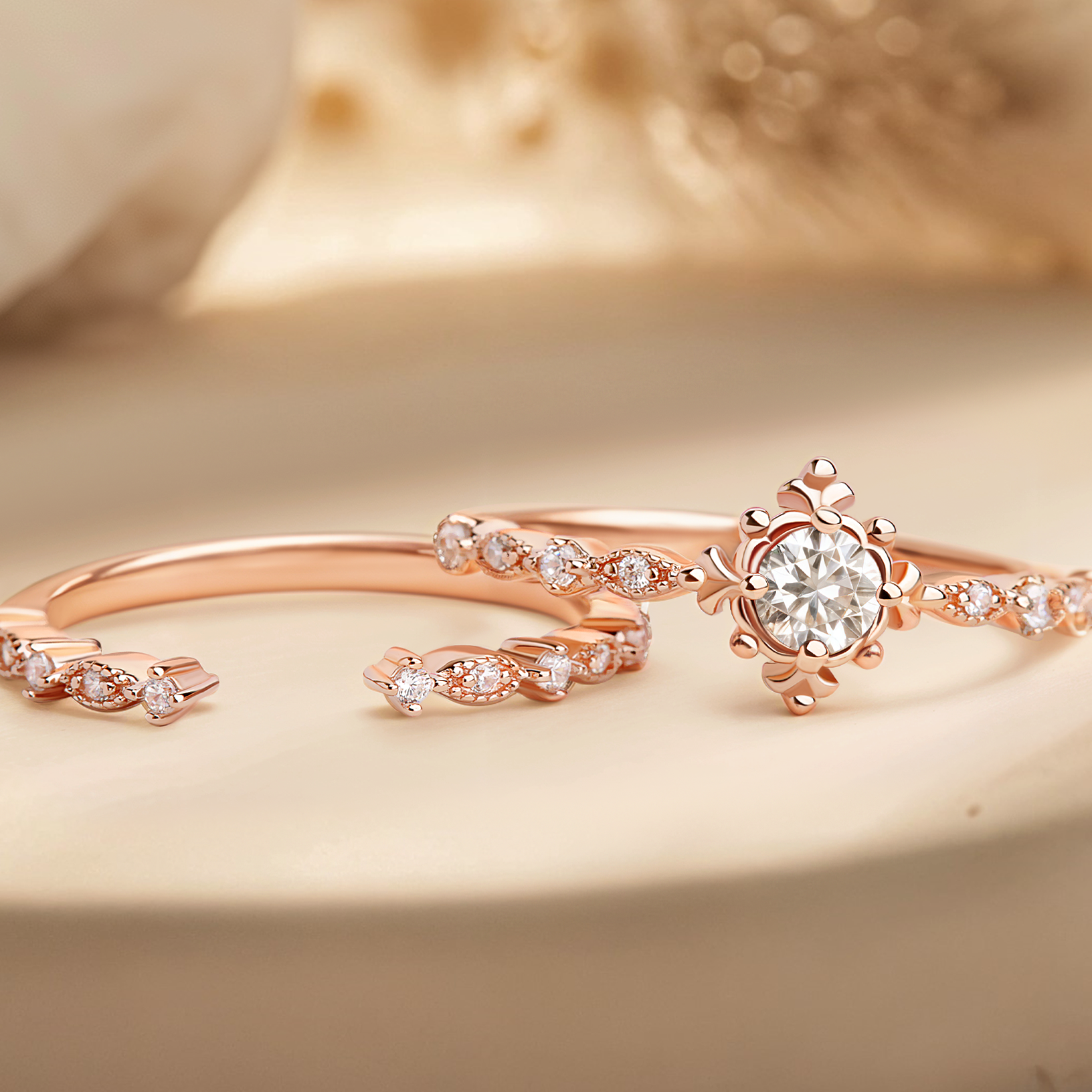 Moissanite Bridal Ring For Her