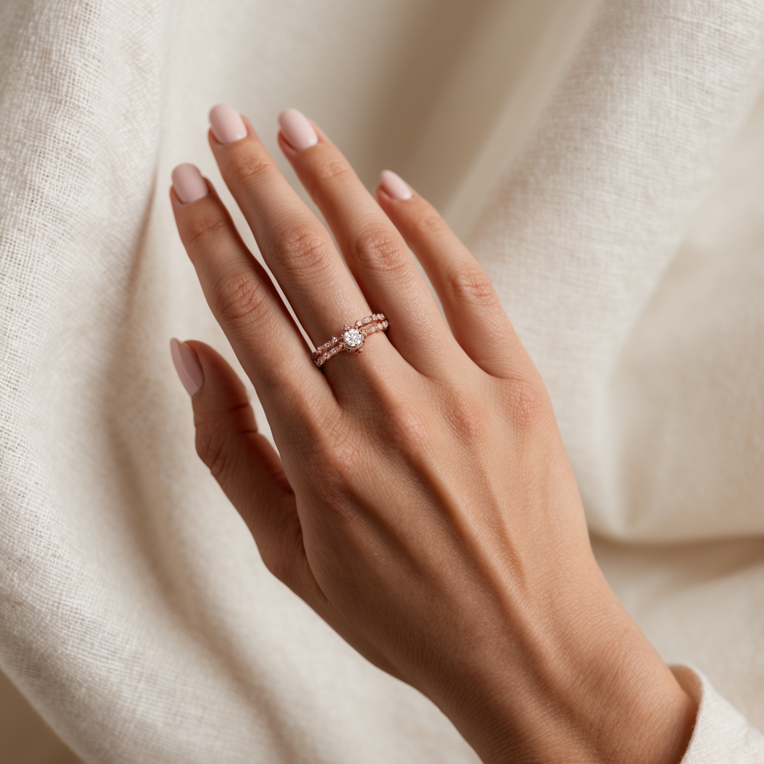 Moissanite Bridal Ring For Her