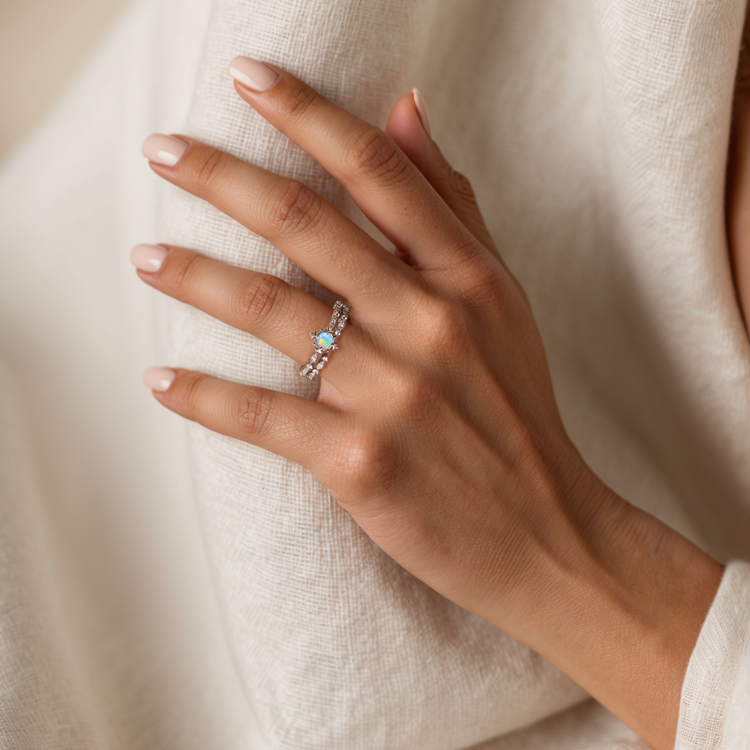 White Opal Promise of Forever Set