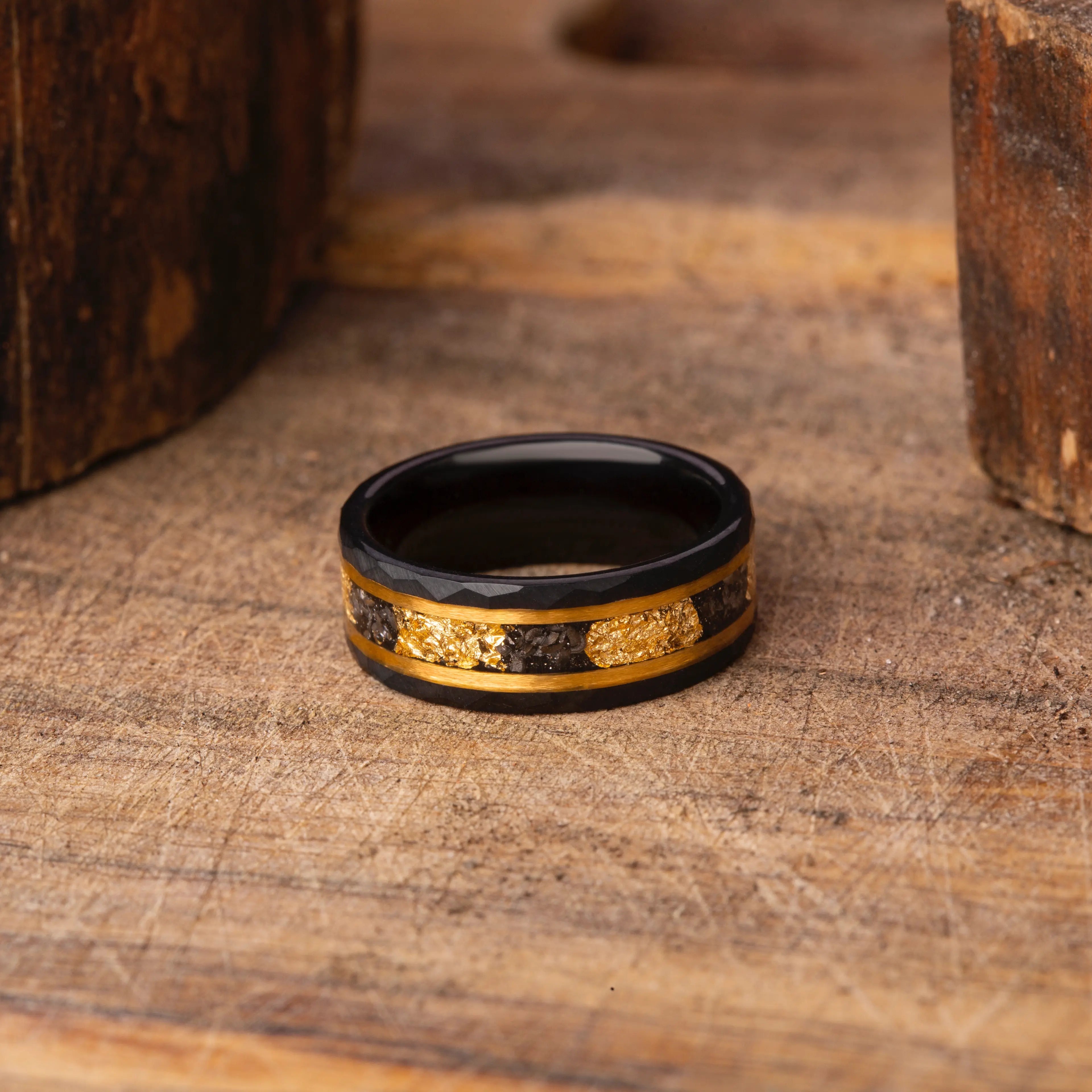 IGNIS - Gold Foil Inlay Ring